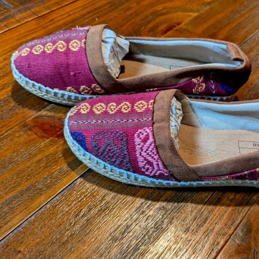 EUC Espadrille With Woven Outer, Cushioned Inner Women's Size 5